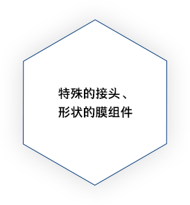 特殊的接頭、形狀的膜組件